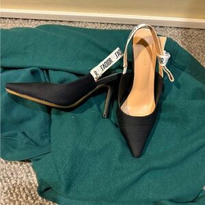 black cute black high heels